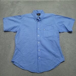 Ralph Lauren Jeans Company Men's L Blue Short Sleeve‎ Button Down Shirt